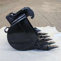 XZFE 12 inci Bucket Excavator Standar untuk Mini Excavator, Cocok untuk Bobcat E26 E35 Quick Attach