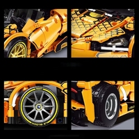 50029 Modèle de voiture de sport de course super performante 720s High-Tech MOC, Kits de construction DIY en briques, Jouets pour garçons, Ensembles de blocs de construction