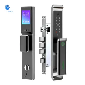 Ttlock smart door lock con telecamera di sicurezza per schermo di visualizzazione serratura per porta ttlock domestica completamente automatica wireless