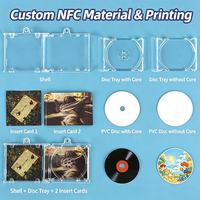 SUNSHING Mini CD personnalisé NFC, porte-clés, étui d'album, boîte cadeau photo personnalisée, breloques porte-clés, promotion musicale, recyclable