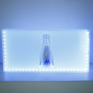 Modern <b>LED</b> Bottle Display Shelf with Glossy Finish for Decoration - Product Image 3