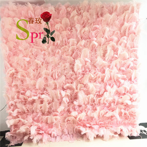 Bouquet de demoiselles d'honneur SPR, décoration de mariage de haute qualité, mur de plumes artificielles enroulable, toile de fond pour mariage, fête d'anniversaire - Product Image 5