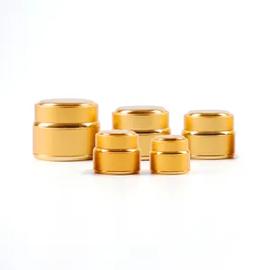 עיצוב חדש 30 גרם זהב מחומצן אריזת קוסמטיקה פחיות אלומיניום לקרמים מזורות מוצקים