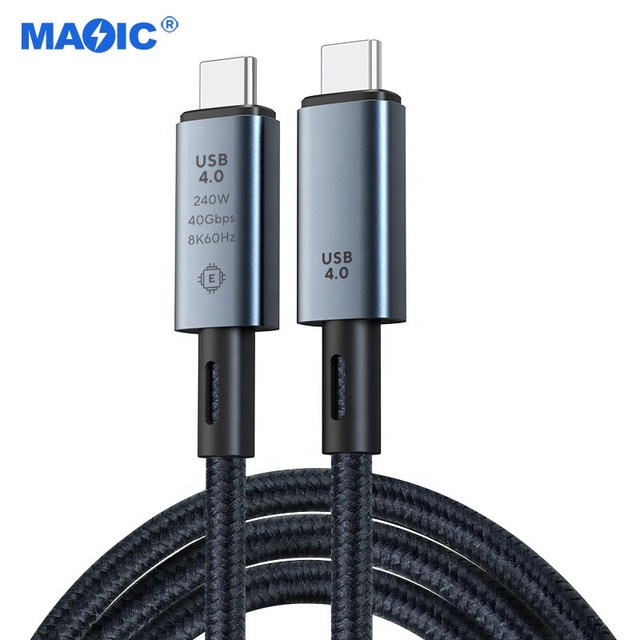 Cables Commonly Used Accessories 240w 40gbps 8k 60hz USB C to USB C Fast Charging Date Cable Thunderbolt 4 Cable
