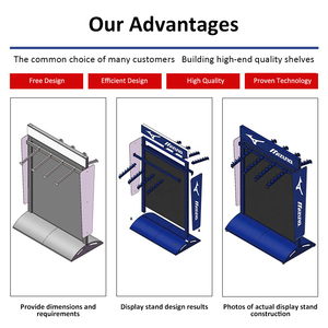 رف عرض أحذية رياضية مخصص حسب الطلب بتصميم وشعار وحجم ولون ومواد حسب الطلب - Product Image 2