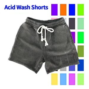 high quality wash short pants streetwear joggers sweat retro basketball shorts