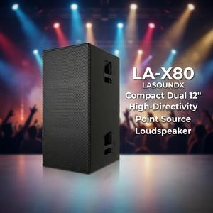 LA-X80 Altavoz Activo de Doble Fuente de Sonido de 12 Pulgadas, 140dB, 55Hz-18kHz, Cobertura 95x40 - Product Image 2
