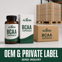 Capsules BCAA OEM, compléments d'acides aminés, capsules de poudre BCAA naturelle