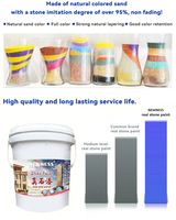 Peinture à base d'eau NWENESS pour pierre naturelle, peinture stucco, utilisation extérieure, peinture à effet pierre naturelle