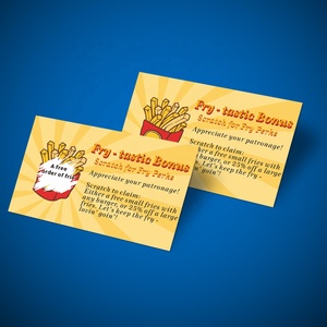 Bán Buôn Thẻ Cào Chi Phí Thấp Tùy Biến Scratch Off UV Lớp Phủ Giành Chiến Thắng Phiếu Giảm Giá Và Giải Thưởng Thiết Kế Miễn Phí In Kỹ Thuật Số - Product Image 1