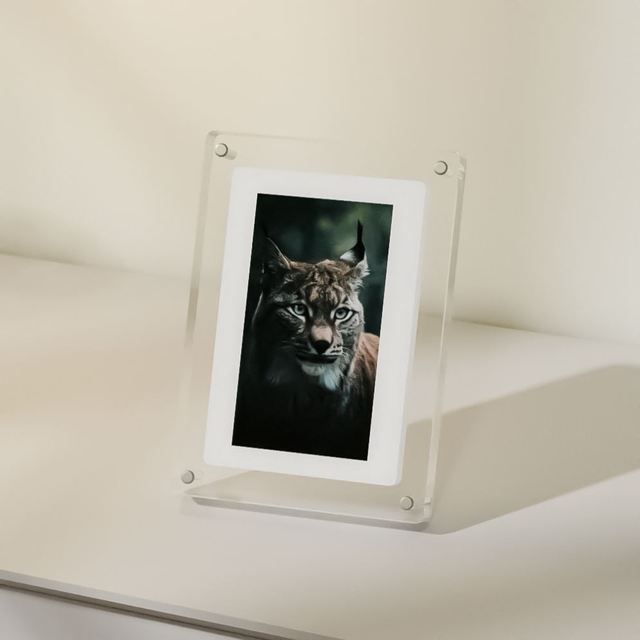 Wholesale 7 Inch IPS Desk Digital Photo Frame Album Video LCD Acrylic Digital Picture Frame Motion Video With Battery