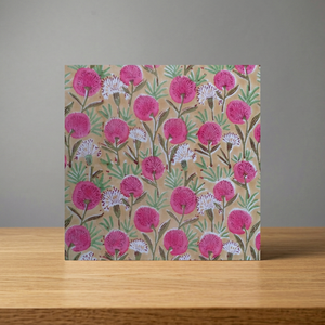 Tela de Algodón 100% Hecha a Mano con Estampado de Bloques, Color Rosa Flor del Desierto, 80GSM, para Cortinas, Trajes, Camisas y Fundas, Venta al Por Mayor - Product Image 2