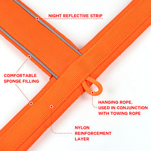 ヘンシャインナイトリフレクション効果統合ネックデザイン耐久性調整可能ナイロンスポンジ充填犬用ハーネス - Product Image 5