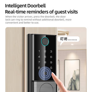 यागु मिनी लघु स्मार्ट लॉक कीलेस एंट्री पासवर्ड इलेक्ट्रॉनिक कार्ड कुंजी एंटी-चोरी लॉक ऑफिस स्वचालित डिजिटल कोड डेडबोल्ट दरवाजा लॉक - Product Image 3