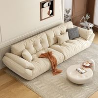 Canapé de style crème français, moderne et simple, pour salon, tissu anti-griffures pour chat, canapé en forme de voilier, canapé nuage, nouveauté 2025