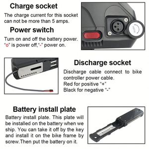 EU STOCK <b>48V</b> 13AH Bicicleta Ebike <b>Battery</b> Pack 30A BMS Anderson Connector for Adults Fat Tire Electric Bicycle - Product Image 4