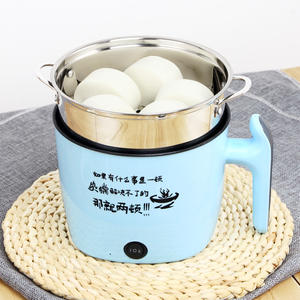 หม้อต้มก๋วยเตี๋ยวไฟฟ้าอเนกประสงค์แบบพกพา1.3L ขนาดเล็กหม้อต้มน้ำร้อนพร้อมเคลือบสารกันติด - Product Image 5