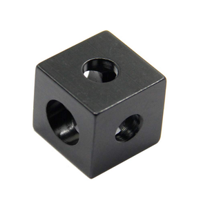 Cube Nut 10mm Metric CNC Machined Natural Finish Square Shape General Industry Use - Product Image 3