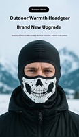 Masque de ski d'hiver Skull Ghost, masque facial, masque cyberpunk, cagoule pour homme
