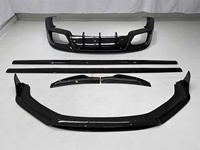 Kit carrosserie style OC en fibre de carbone sèche : Lame avant, jupes latérales, diffuseur arrière, aileron arrière pour Porsche Panamera 976 2024+