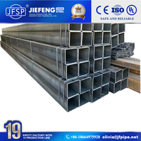 Tuyaux creux en acier au carbone, tubes en fer MS, prix bas, tubes carrés en acier noir sans soudure galvanisés ERW