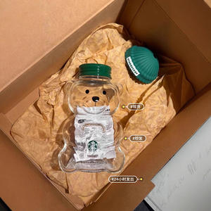 Sıcak Oyuncak Ayı Şeklinde Cam Bardaklar Sevimli Karikatür Kahve Meyve Suyu Bardakları Çay ve Süt İçin Restoran Kullanımı İçin Bardaklar Çocuklar İçin Sofra Takımı - Product Image 3