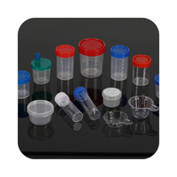 Contenedor de recolección de muestras de orina médica de hospital Contenedor de orina estéril desechable 120ml 250ml