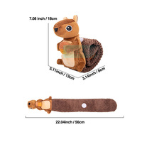 Nouveau écureuil forme animal de compagnie alimentation chien tapis à renifler mâcher son grinçant chien en peluche Puzzle jouet pour chats