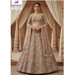 Magnifique Lehenga de mariée moderne pour femmes, tenue ethnique brodée pour mariage et soirée, séchage rapide, réversible - Product Image 1