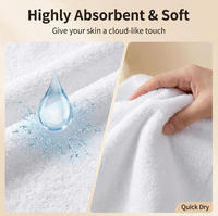 Luxury 100% Cotton Hotel Towel Set 6-Pack - Ultra Soft & Absorbent White Bath Towels for 5-Star Spa & Resort Wholesale
