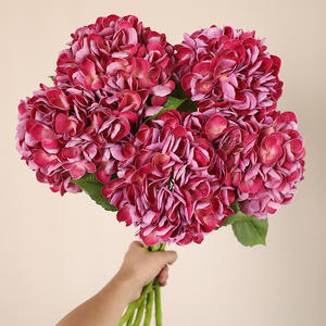 新设计真触摸人造绣球花-情人节逼真手工工艺免费样品厂家批发价格 - Product Image 4