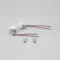 10 12 14 Paket Lampu Cermin Rias LED Tricolor Tunable White Dimmable, Bohlam Cermin 34mm, Lampu Depan Cermin USB