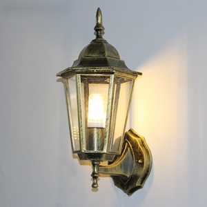 Quảng trường lớn dẫn Đèn tường ngoài trời hiện đại cổ sconce kính không thấm nước antiqued phong cách xi lanh PC cơ thể cho ngoài trời - Product Image 6