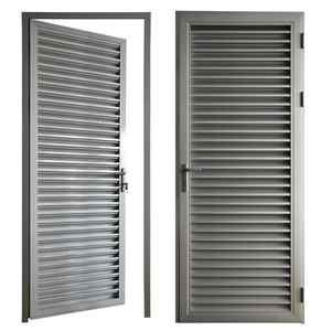 Superwu Heavy-Duty Met Veilig Slot Voor Ventilatie En Privacy Duurzame Oplossing Voor Residentiële Aluminium Lamellendeur - Product Image 1