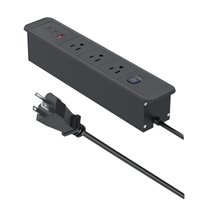 Multiprise USB avec prise en charge OEM, 125V, qualité industrielle, PD18W/65W, type-C, station de charge encastrée pour bureau, canapé, armoire