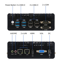 PC Industrial I5-4278U I7-4578U, Mini Estación de Trabajo Industrial con Múltiples Puertos, Ordenador con Procesador Intel, Carcasa Industrial Resistente