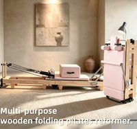 CE En gros Mini Reformer Portable Réglable pour Usage Domestique et Commercial, Nouveau Design 2026, en Bois de Chêne Premium, Pliant pour Pilates et Bien-être