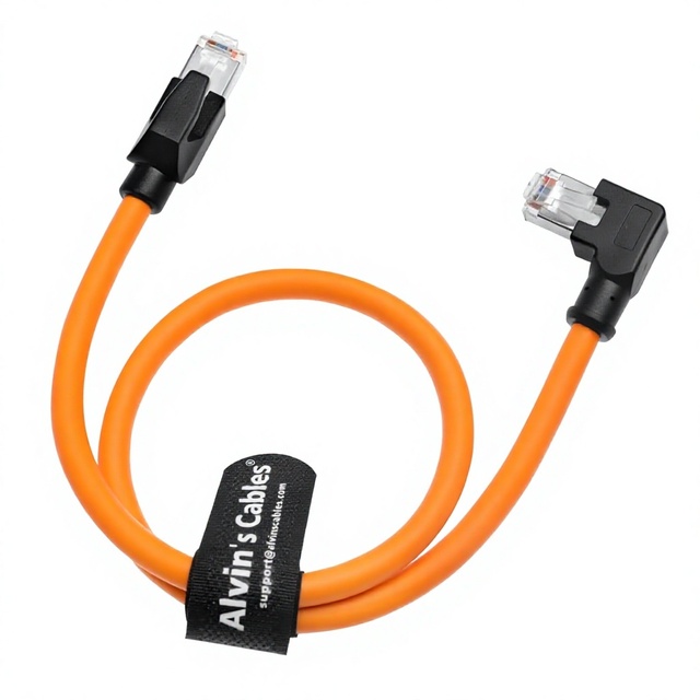 Alvin's Cables RJ45 CAT6A Shielded Ethernet Cable High-Flex Drag-Chain High-Speed Gold-Plated Connectors Industrial Automation