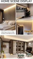 Bande lumineuse LED 24V avec adhésif, 120 LED/m, pour salon, plafond, armoire, fond de télévision, mur
