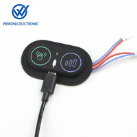 Interrupteur de contrôle de température en silicone 5V avec protection IP65, noir, pour la domotique, tapis chauffant et climatisation