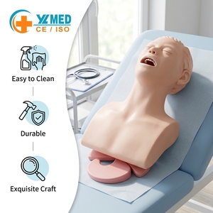 Manichino per Addestramento Adulti, Modello per Studio e Insegnamento dell'Intubazione, Trainer per Gestione delle Vie Aeree in PVC per Studenti di Scienze Mediche - Product Image 1