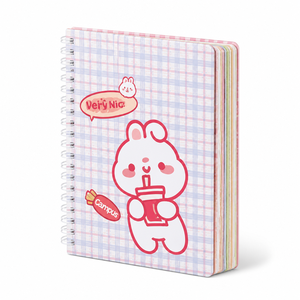 Carnet à spirale A5 en gros, motif dessin animé mignon, cahier de composition pour enfants, fournitures scolaires, couverture en papier, logo personnalisé, vente en gros OEM - Product Image 1