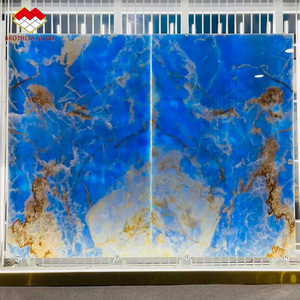 Modernas y Extravagantes Baldosas Grandes de Ónix Azul con Retroiluminación, Pulimentadas, Translúcidas, Naturales, con Diseño de <span class=keywords><strong>Libro</strong></span>, Impermeables, para Paredes Retroiluminadas - Product Image 1