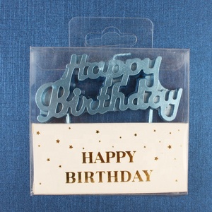 Metal Gold Silver <strong>Letter</strong> Birthday Candle for Happy Birthday <strong>Cake</strong> - Product Image 3