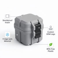 3ml 4-Fach Umweltfreundliche BPA-freie Peptid-Aufbewahrungsbox mit sicherem Schnappverschluss für Gefriergetrocknetes Pulver und Fläschchenorganisation in der Kühlkette