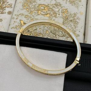 New Fashion CD Letter Diamond <b>Bracelet</b> Brass Material Oval Glue Dropping Design Advanced Sense Joker Personality Hand Chain High - Product Image 2