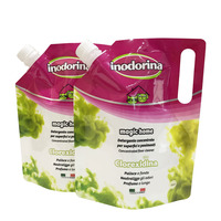 Sacs d'emballage souples personnalisés de 500 ml avec bec verseur pour recharge de savon liquide pour les mains, impression intérieure avant
