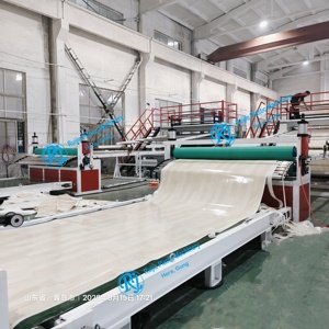 Extrudeuse de production de cuir de plancher roulant en plastique PVC faisant la ligne de machine engrenage de moteur <span class=keywords><strong>non</strong></span> <span class=keywords><strong>moussant</strong></span> sans bulles pour profil - Product Image 6