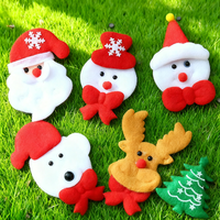 Décorations de Noël DIY pour la nuit, imperméables, durables, réutilisables, en peluche, tête de vieil homme, bonhomme de neige, renne, accessoires vestimentaires, non tissés