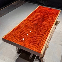 Plateau de table en Bubinga à bords naturels